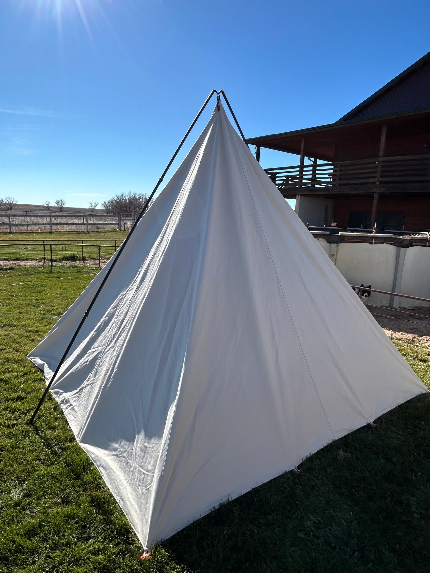 1-Range Teepee- 15oz Cotton Duck Canvas- Untreated